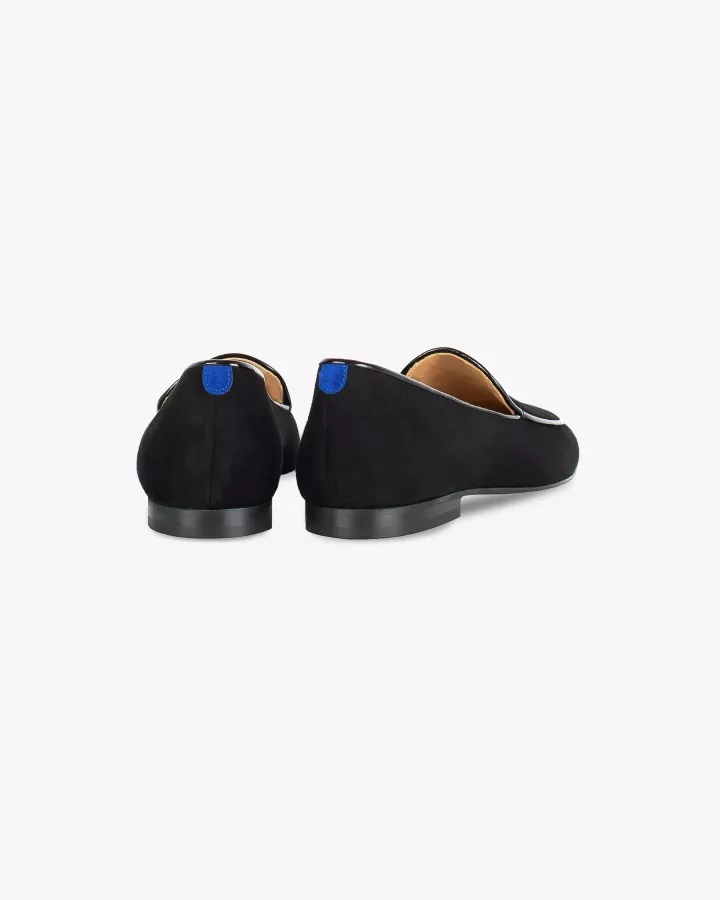 Midnight black suede mocassins