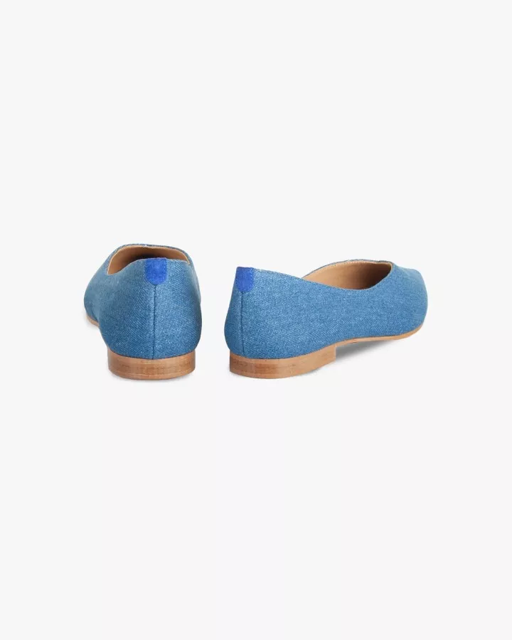 Dark Denim pointy slippers