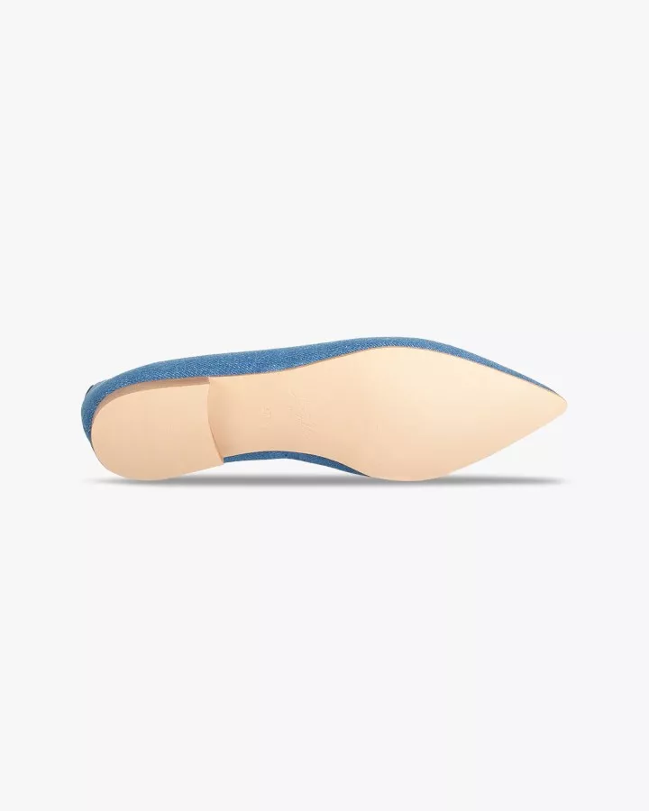 Dark Denim pointy slippers