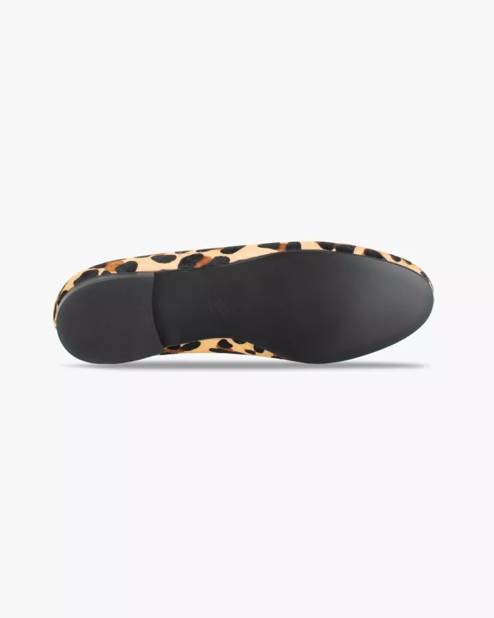 Jungle leopard print fur slippers