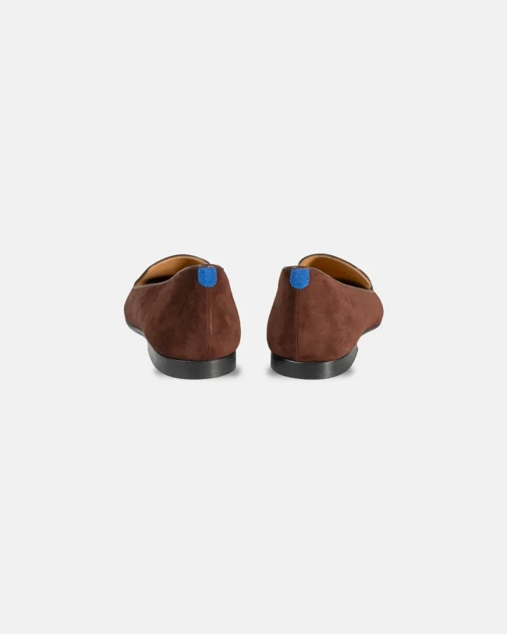 Dark Brown suede slippers
