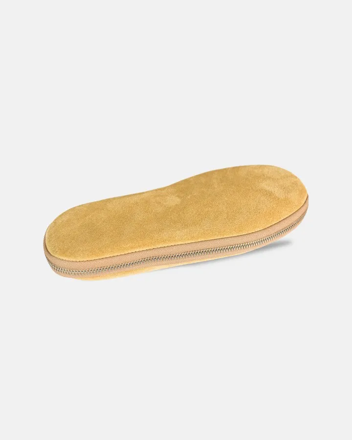 Indoor slippers in Beige Daim with case