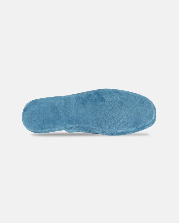 Indoor slippers in Blue Daim with case