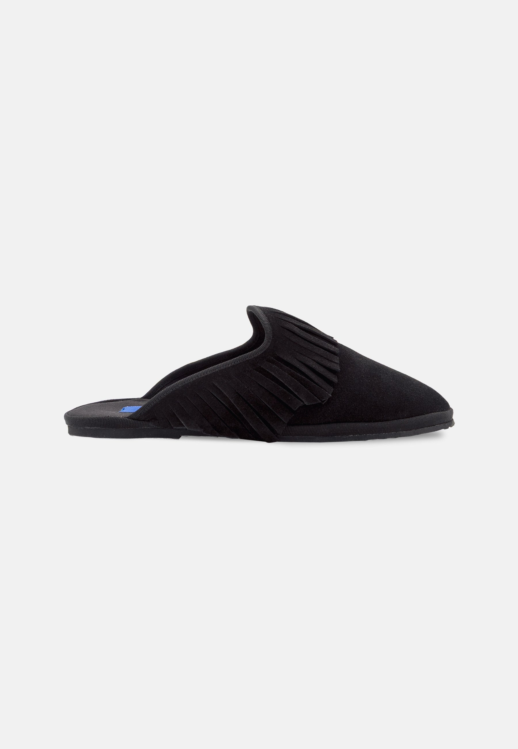Mules Black Fringes