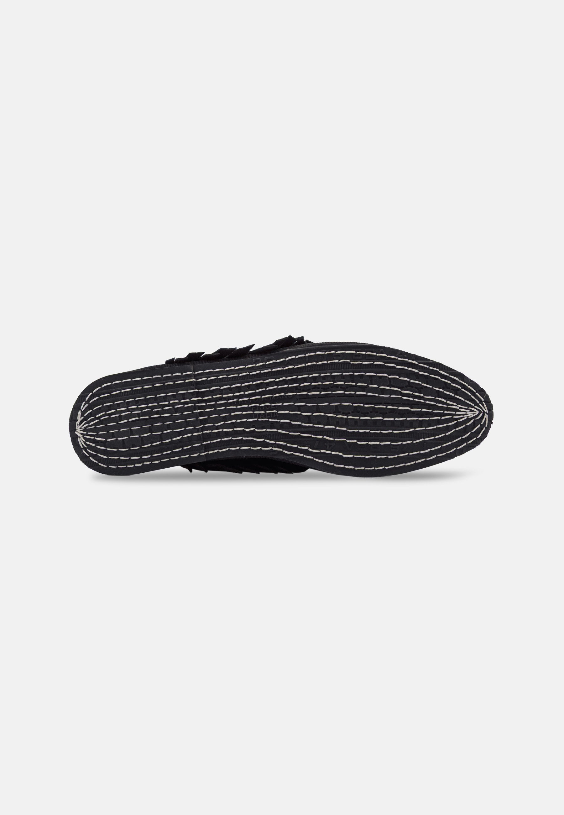 Mules Black Fringes