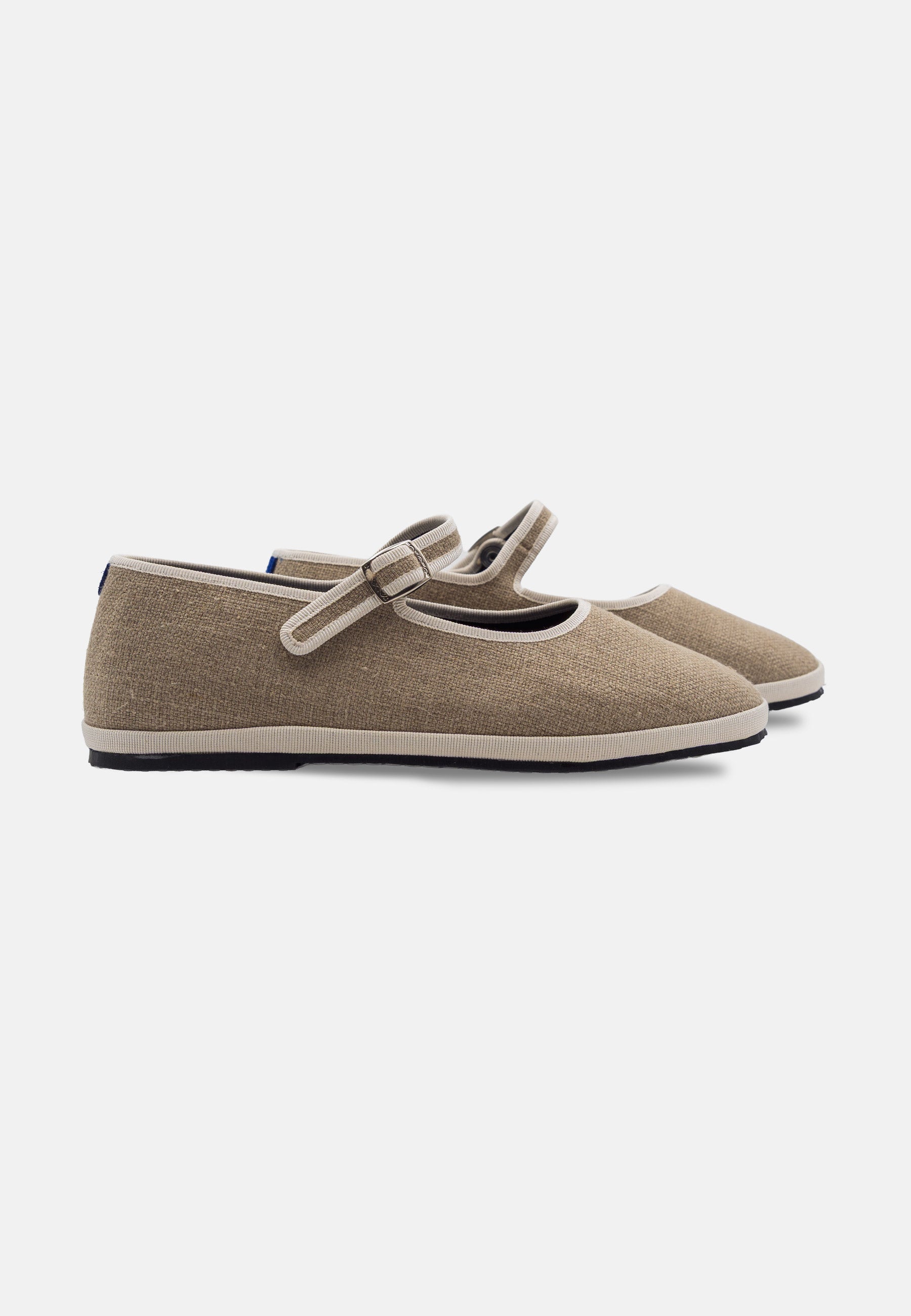 Furlanes Mary Janes Beige Canvas