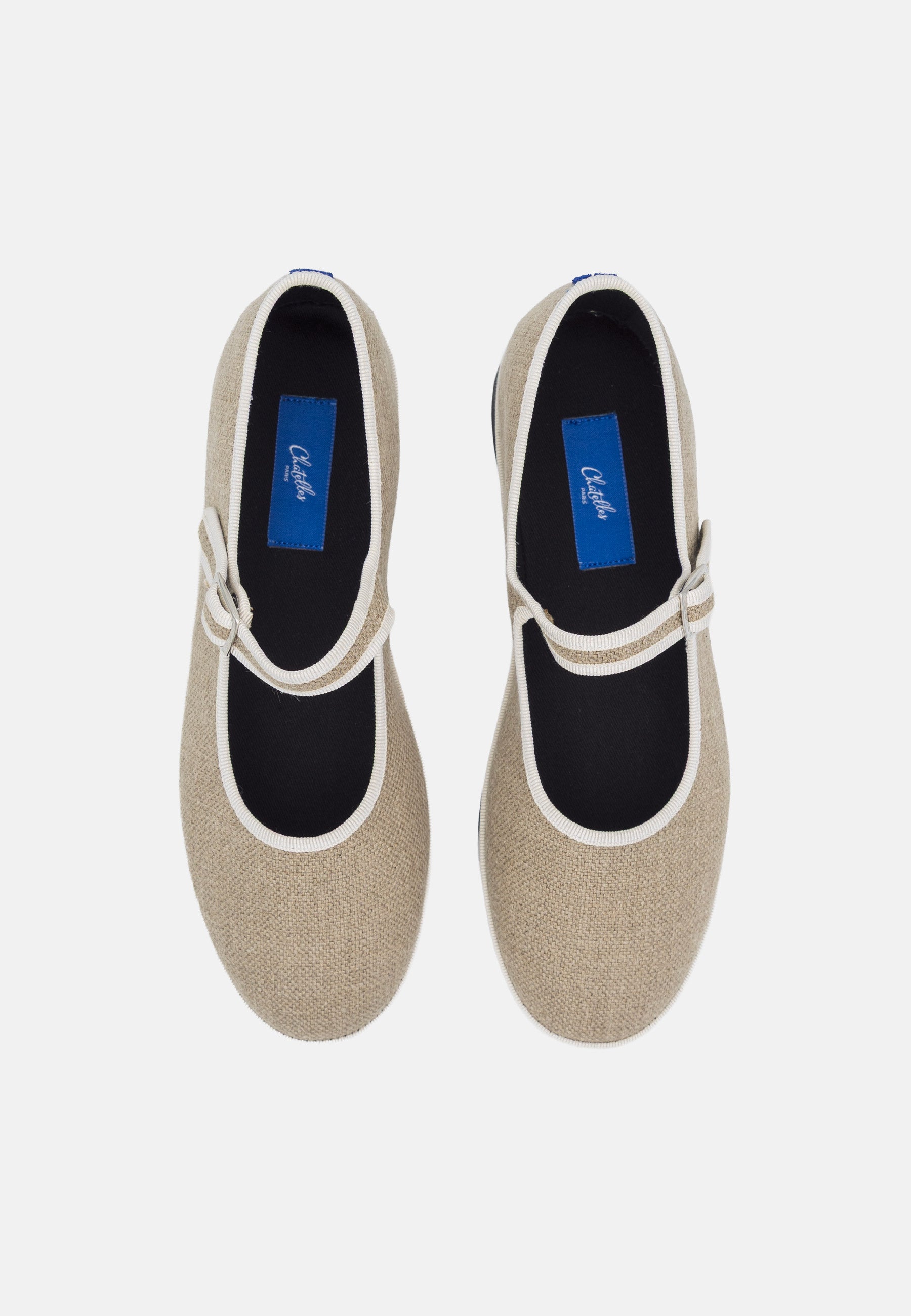 Furlanes Mary Janes Beige Canvas