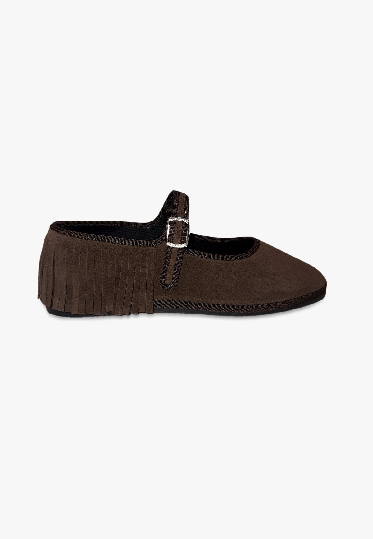 Furlanes Mary Janes Brown Fringes