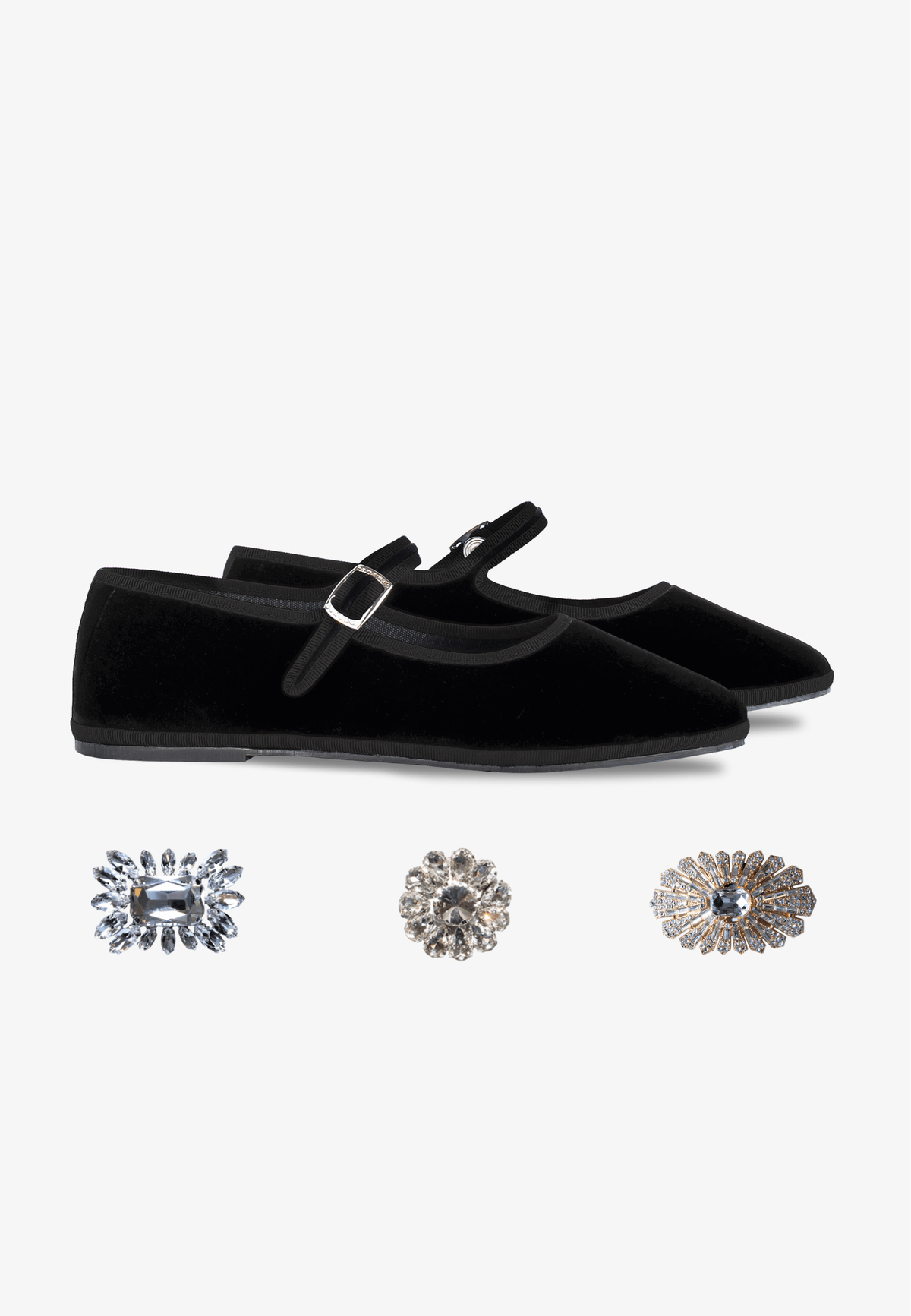 Furlanes Mary Janes All Black