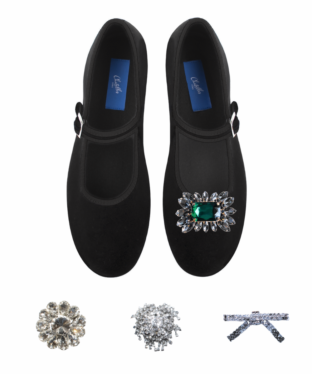 Furlanes Mary Janes All Black