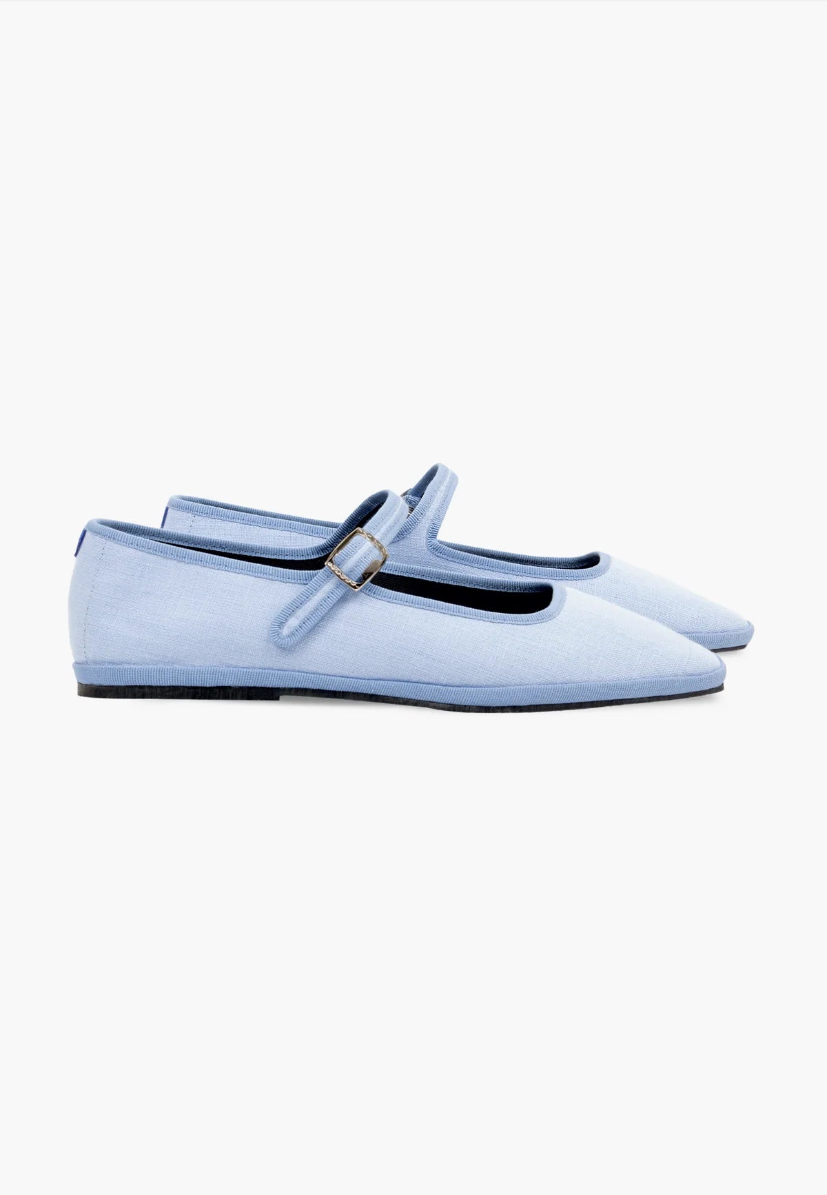 Furlanes Mary Janes Lino Azul Cielo