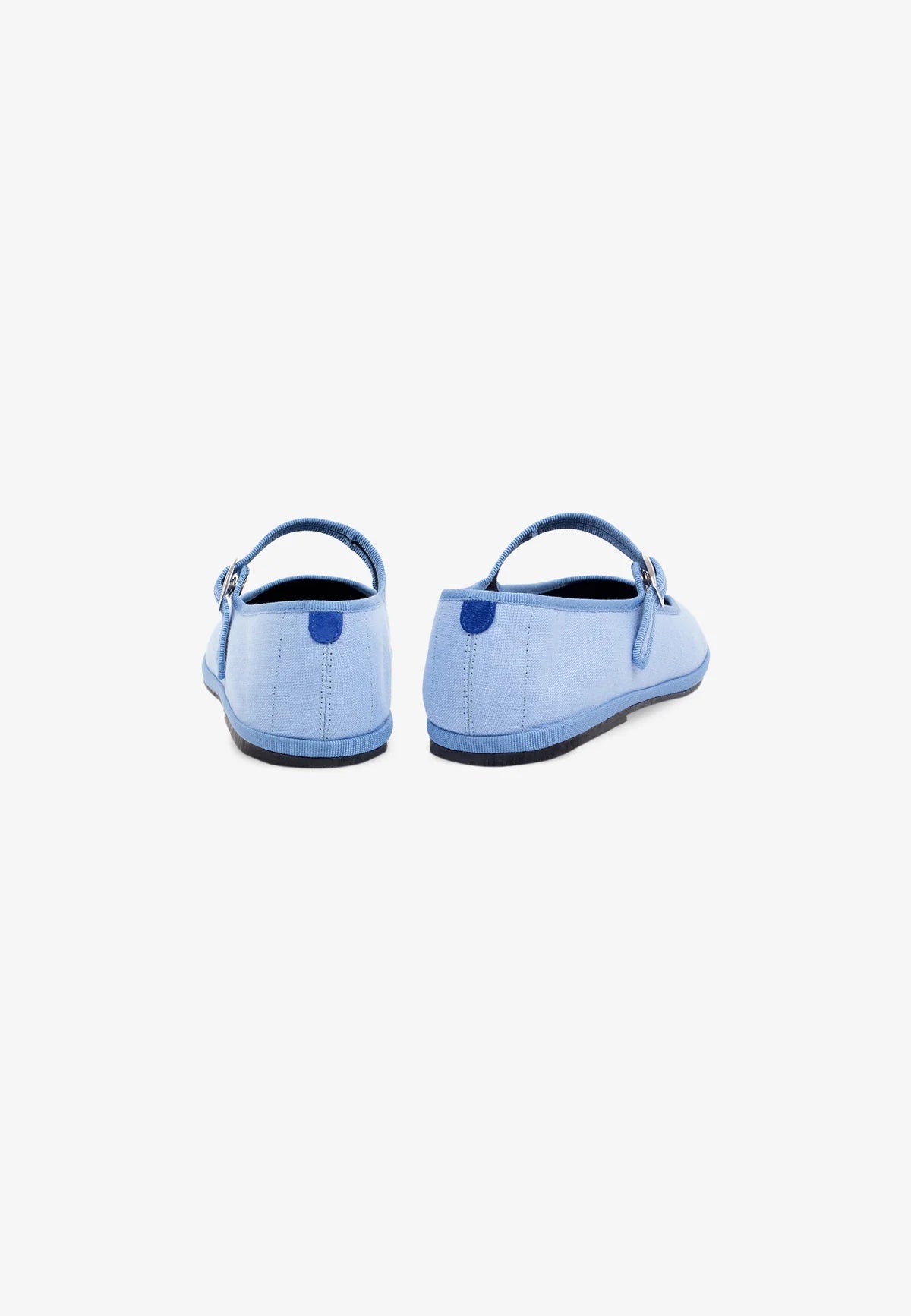 Furlanes Mary Janes Lino Azul Cielo