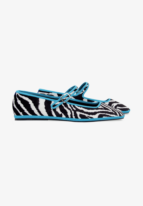 Furlanes Mary Janes Zebra Square