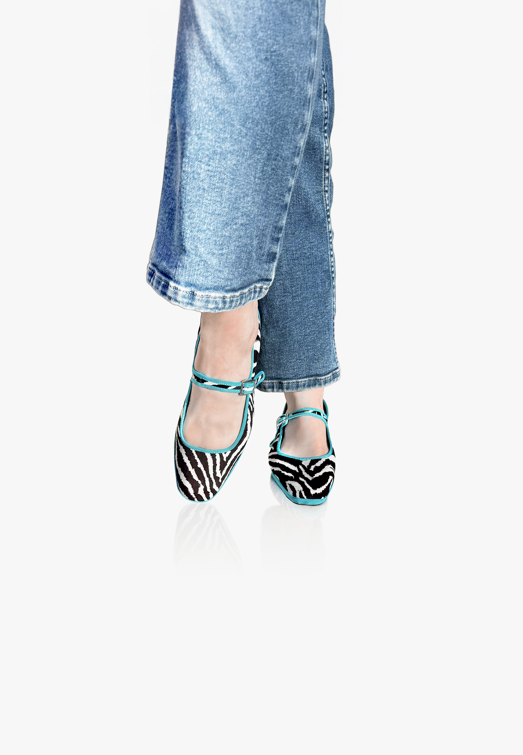 Furlanes Mary Janes Zebra Square