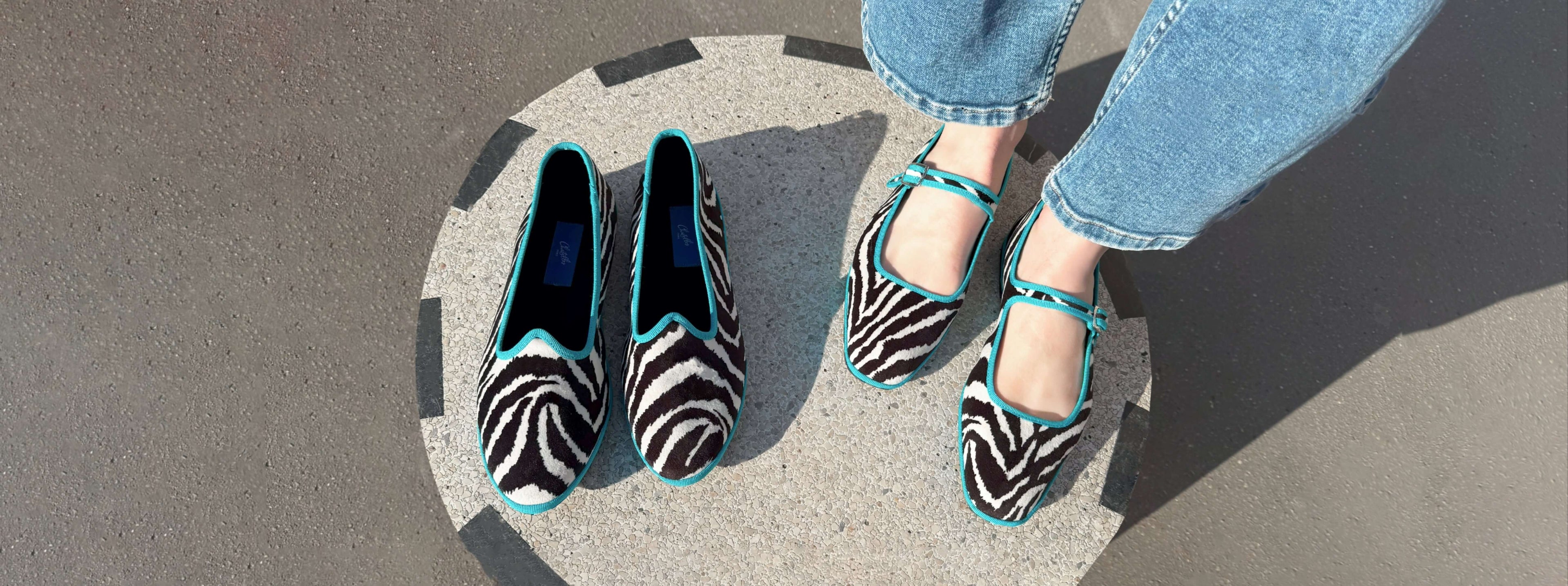 Furlanes Mary Janes Zebra Square