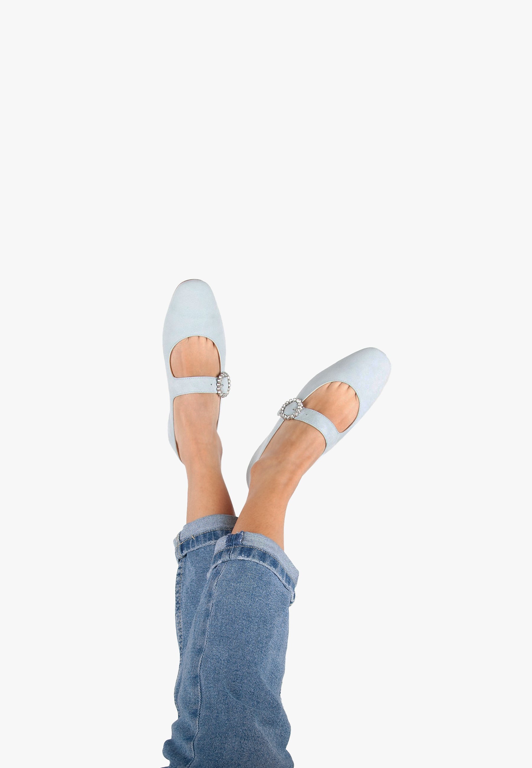 Mary Janes Babies Low Light Blue