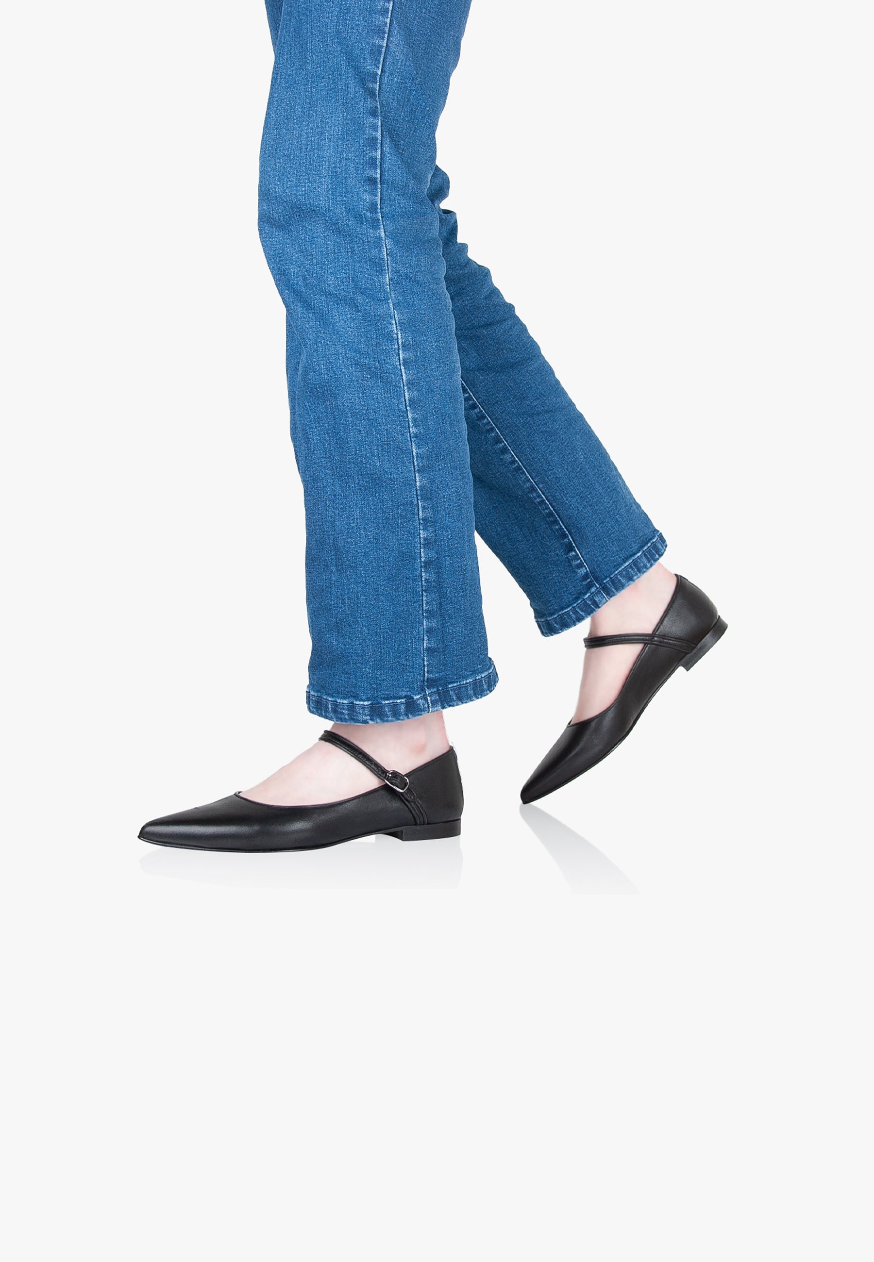 Mary Janes Pointy Black