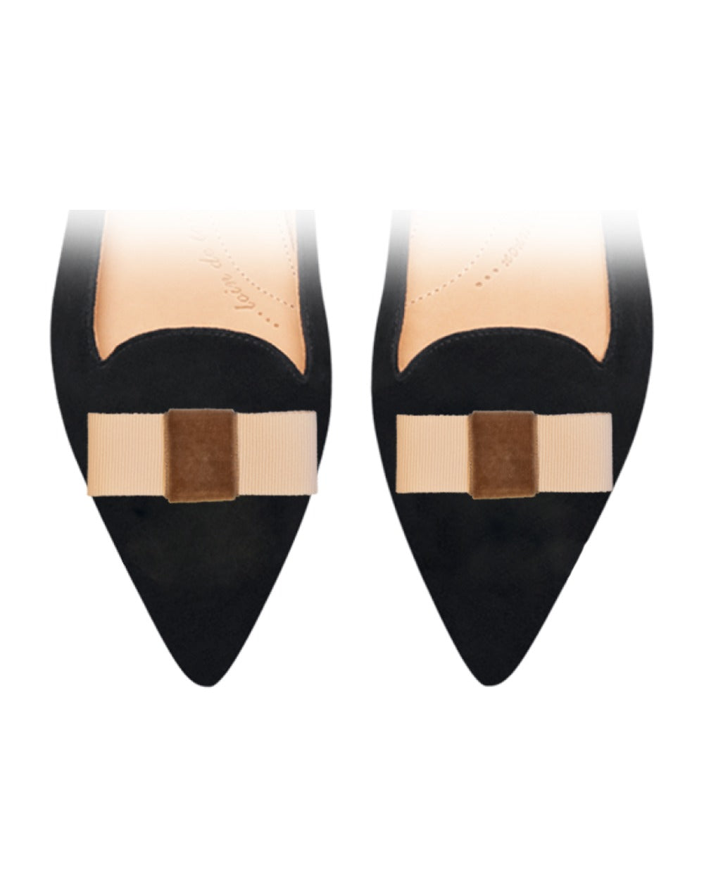 Mini Bow Nude sur chaussure