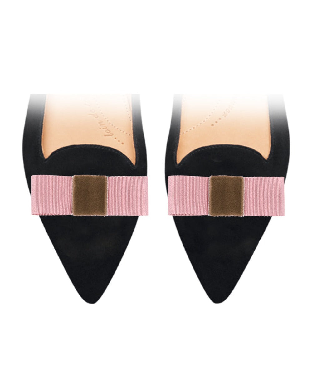 Mini Bow Pink sur chaussure