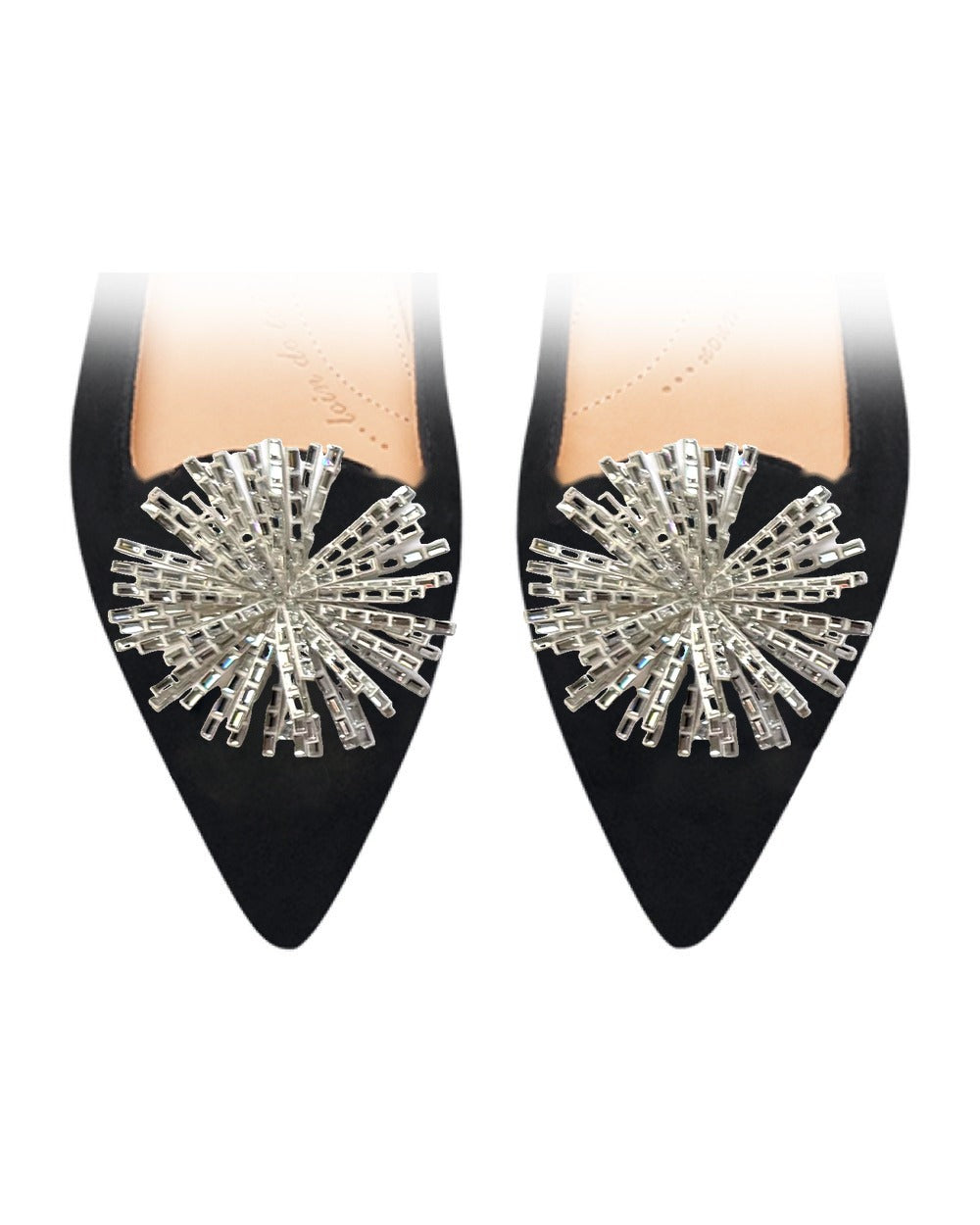 Pompon Paillette Silver sur chaussure
