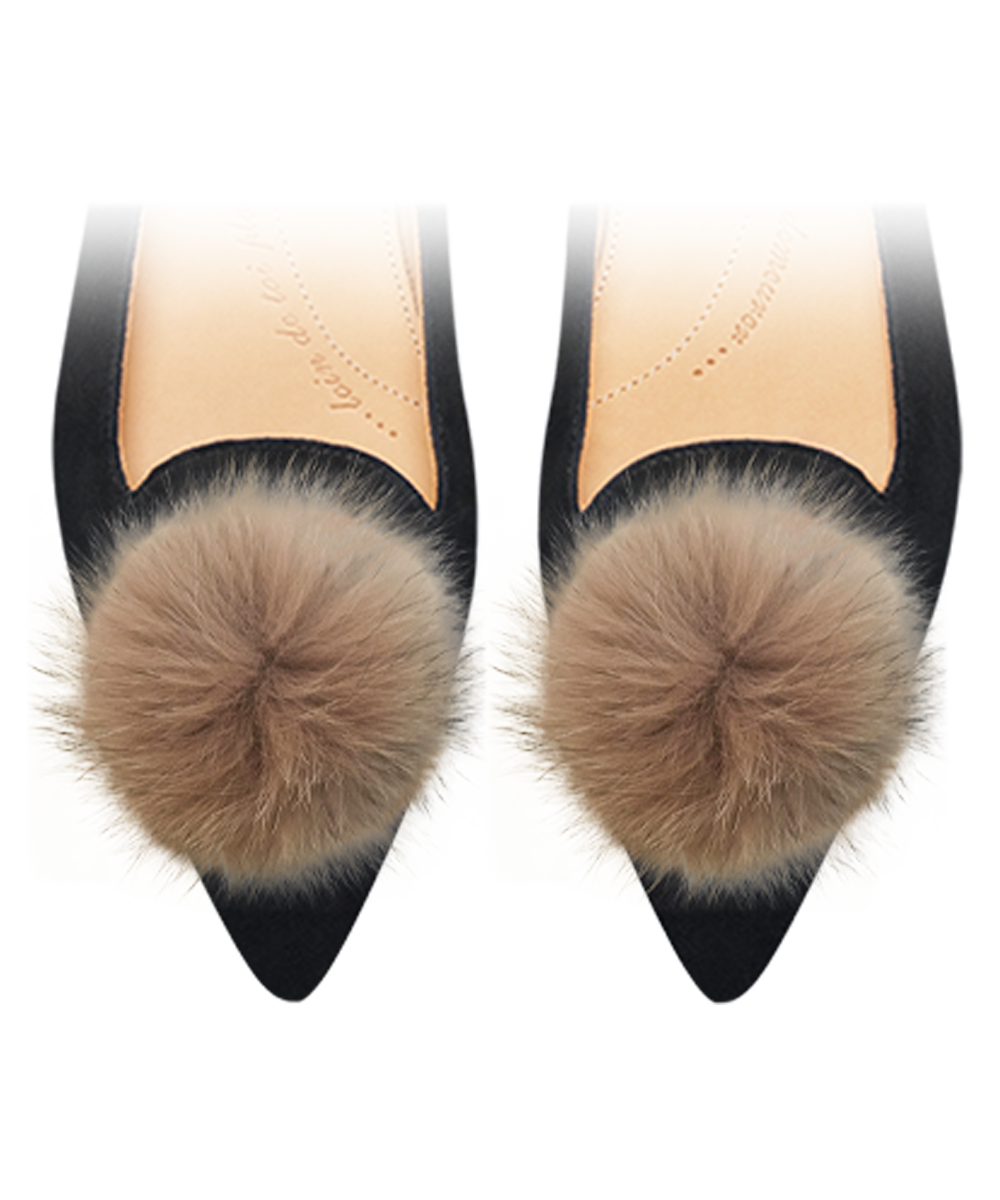 Pompons Beige