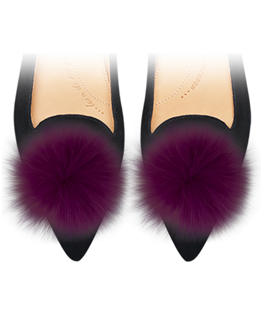 Pompons Bordeaux