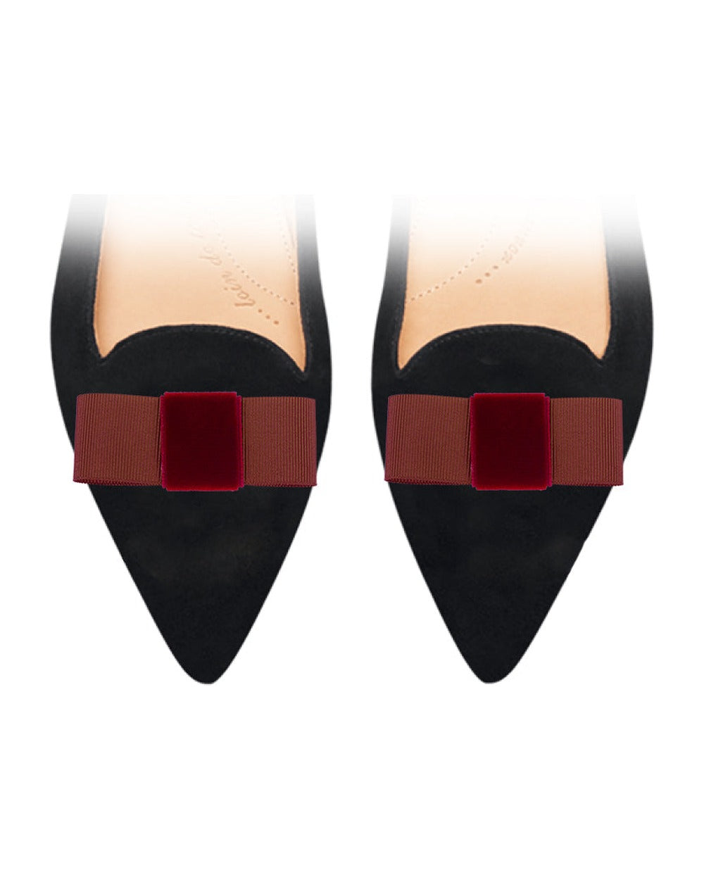Mini Bow Bordeaux sur chaussure