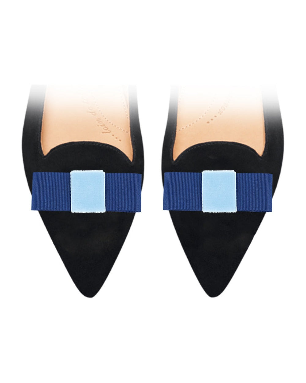 Mini Bow All Blue sur chaussure