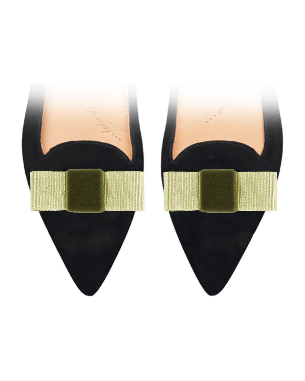 Mini Bow Light Green sur chaussure