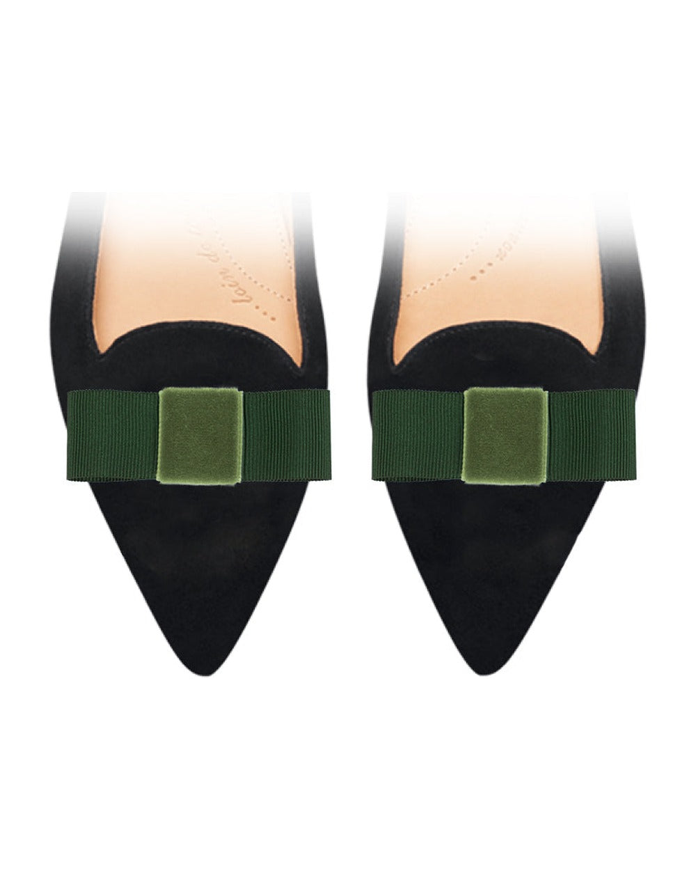 Mini Bow Green sur chaussure