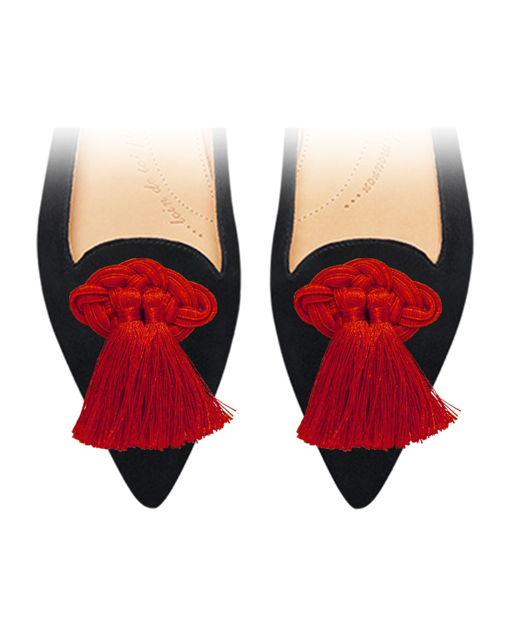Passementeries Red sur chaussure
