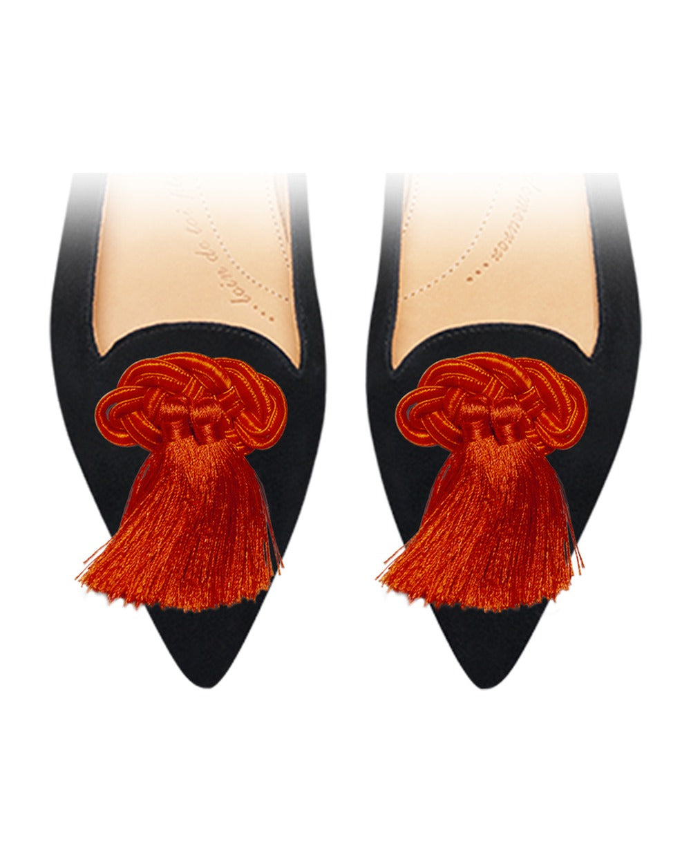 Passementeries Orange sur chaussure