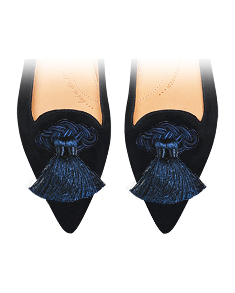Passementeries Navy sur chaussure