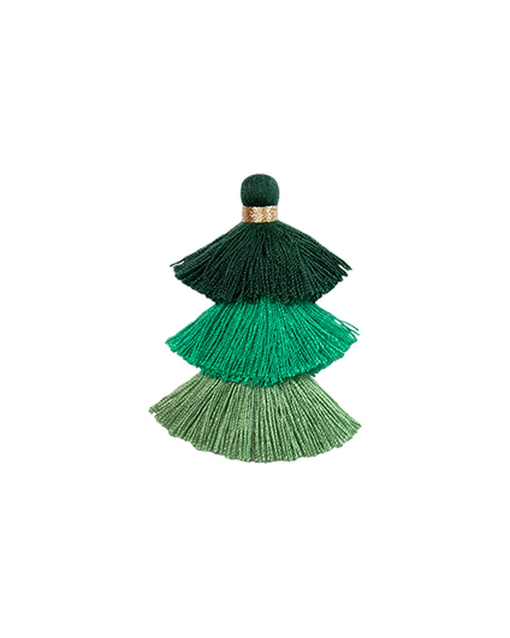 Triple Pompons Green