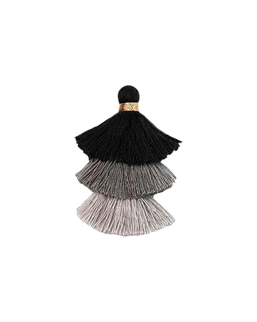 Triple Pompons Black