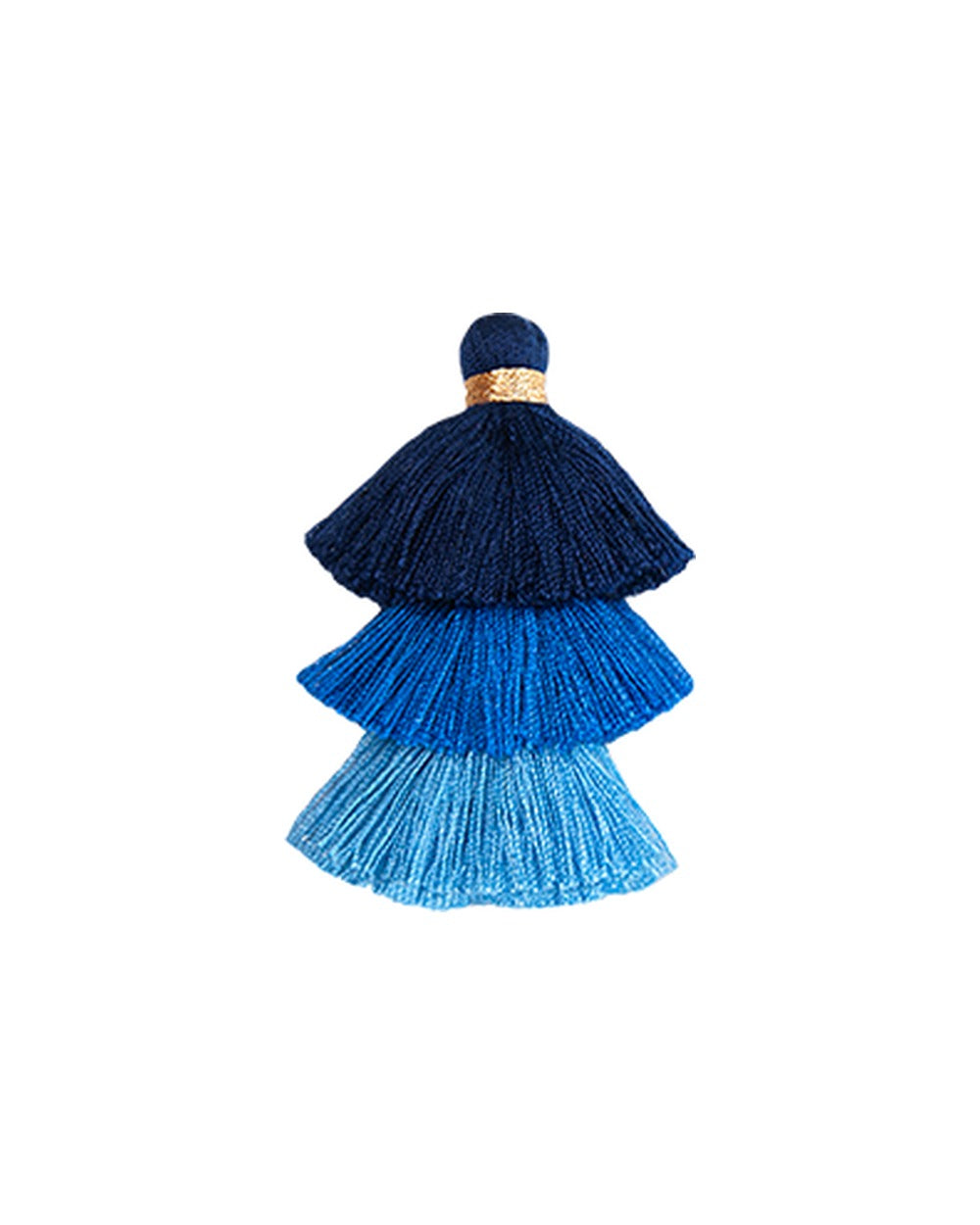 Triple Pompons Blue