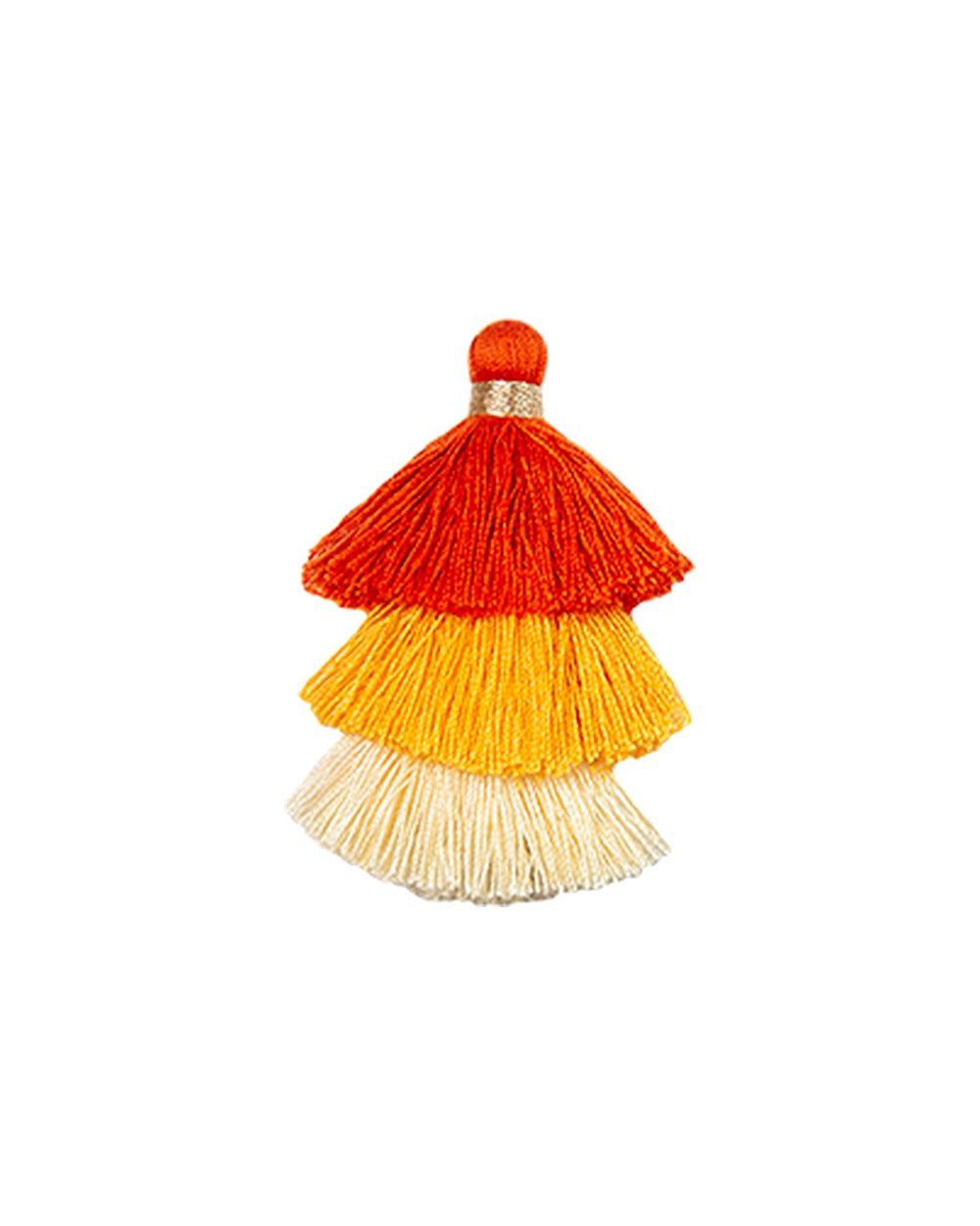Triple Pompons Orange