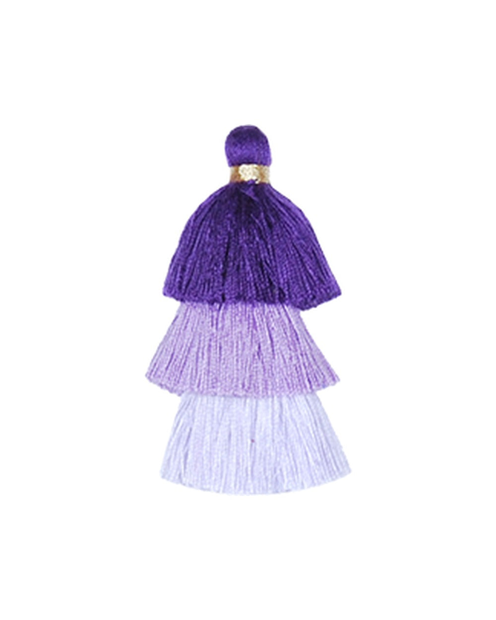 Triple Pompons Violet