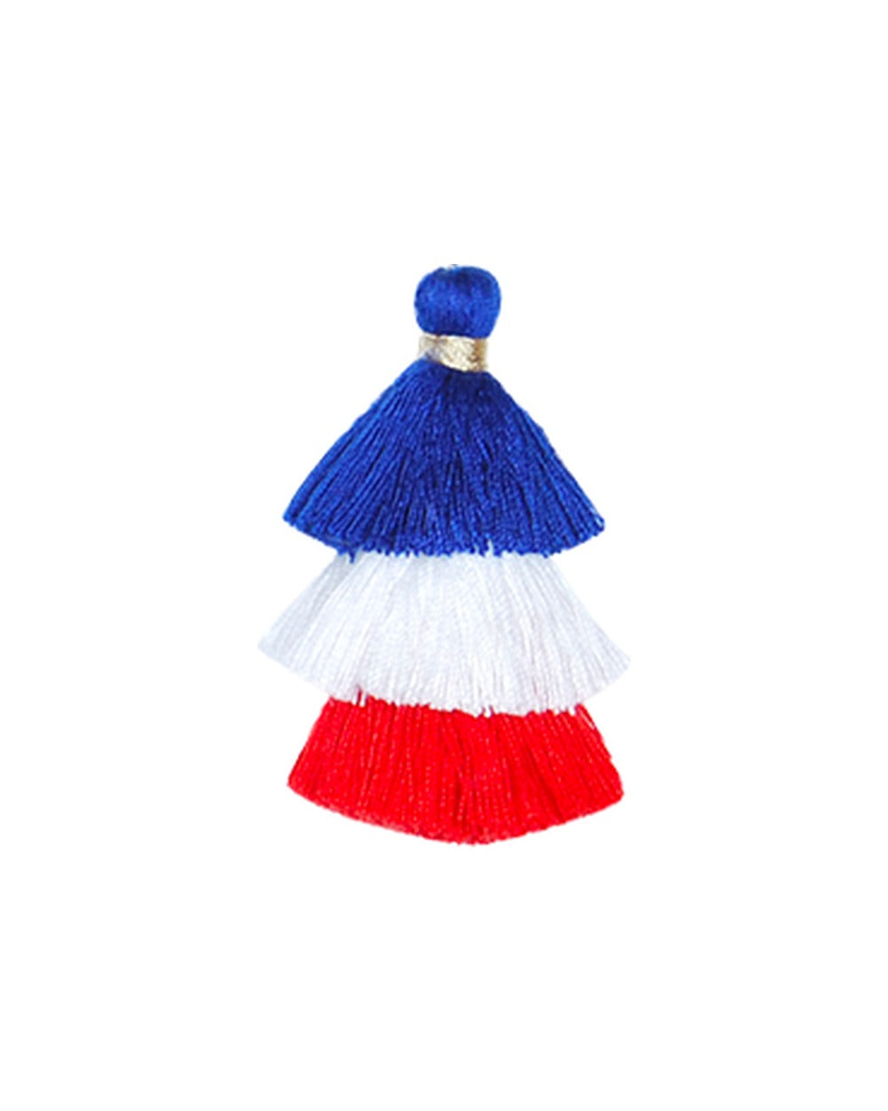 Triple Pompons Drapeau Français