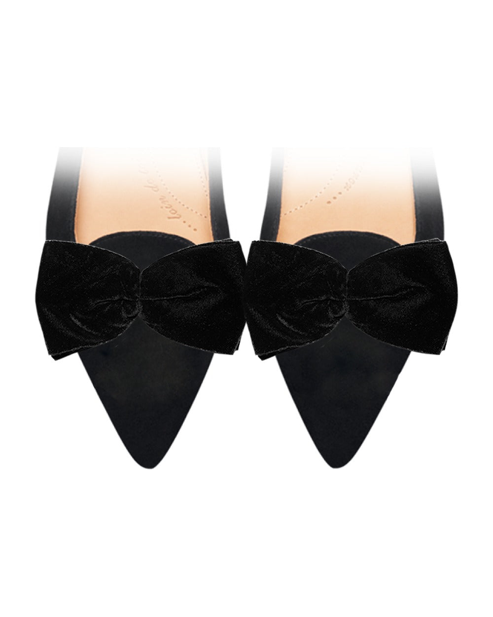 Noeuds Velours Noir sur chaussure