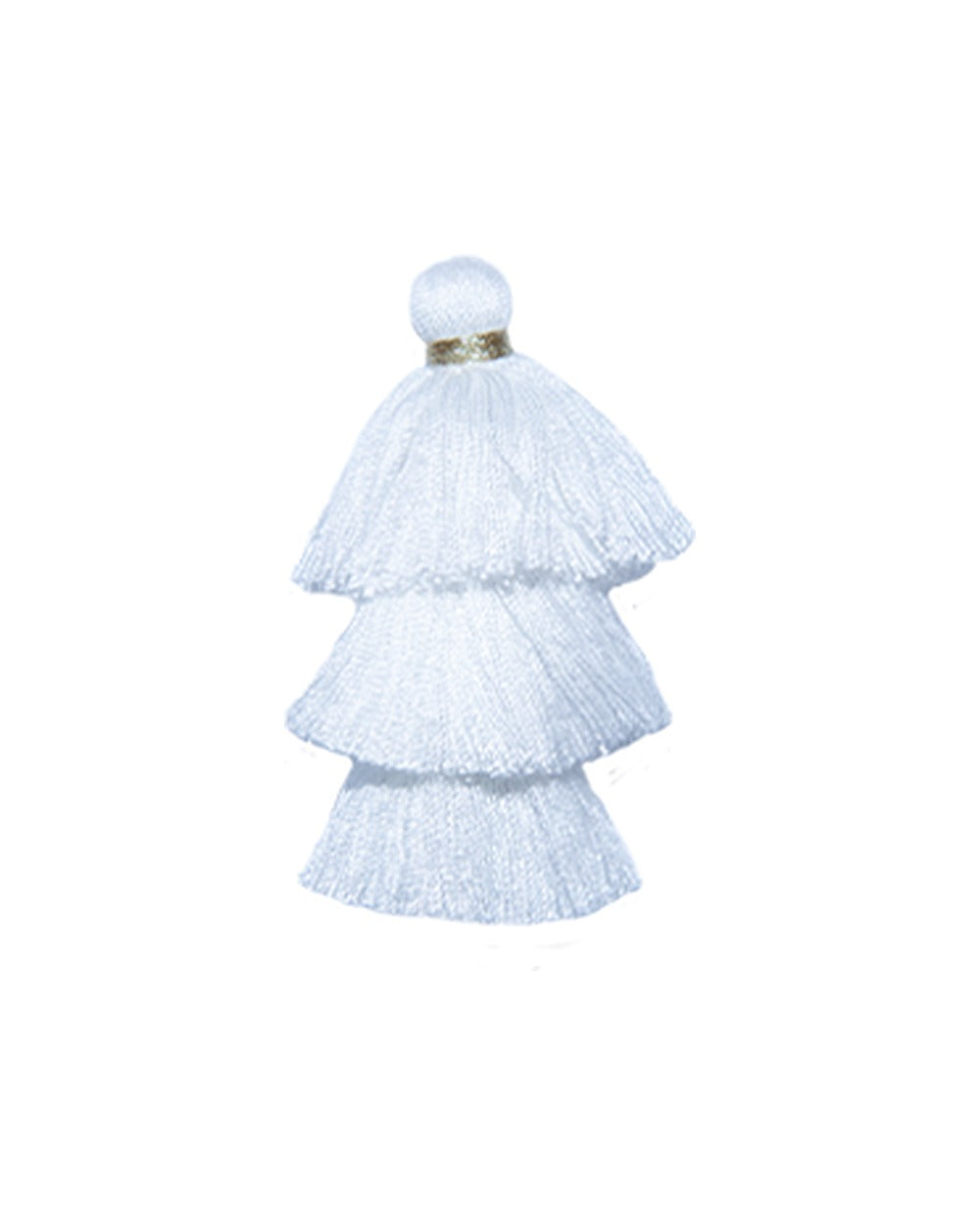Triple Pompons White