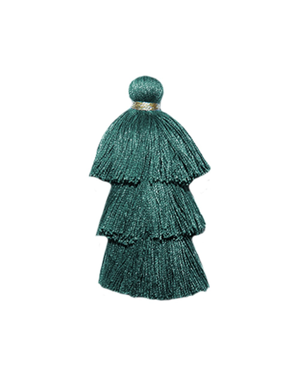 Triple Pompons Grey Blue