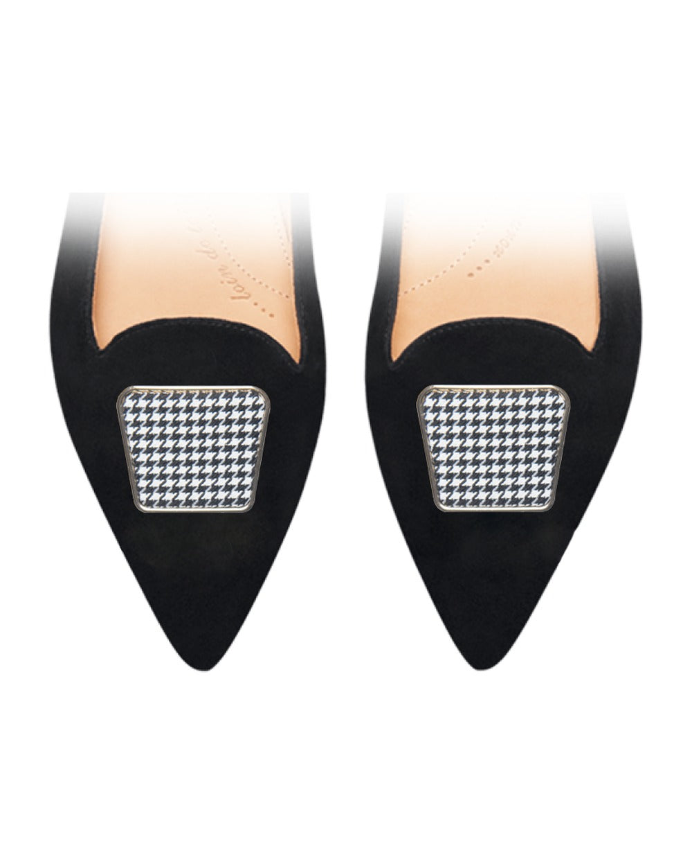Clip Square Black & White sur chaussure