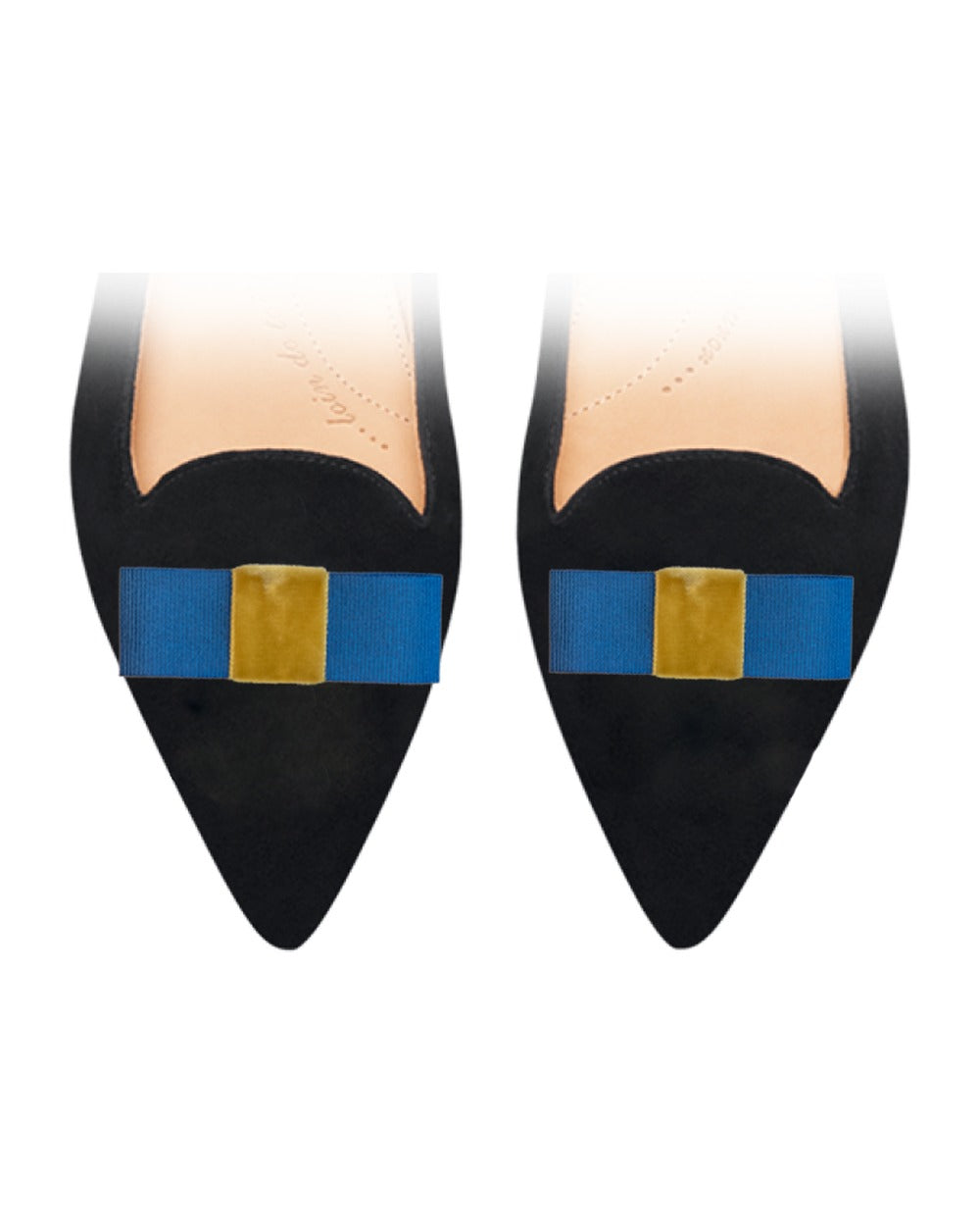 Mini Bow Blue sur chaussure