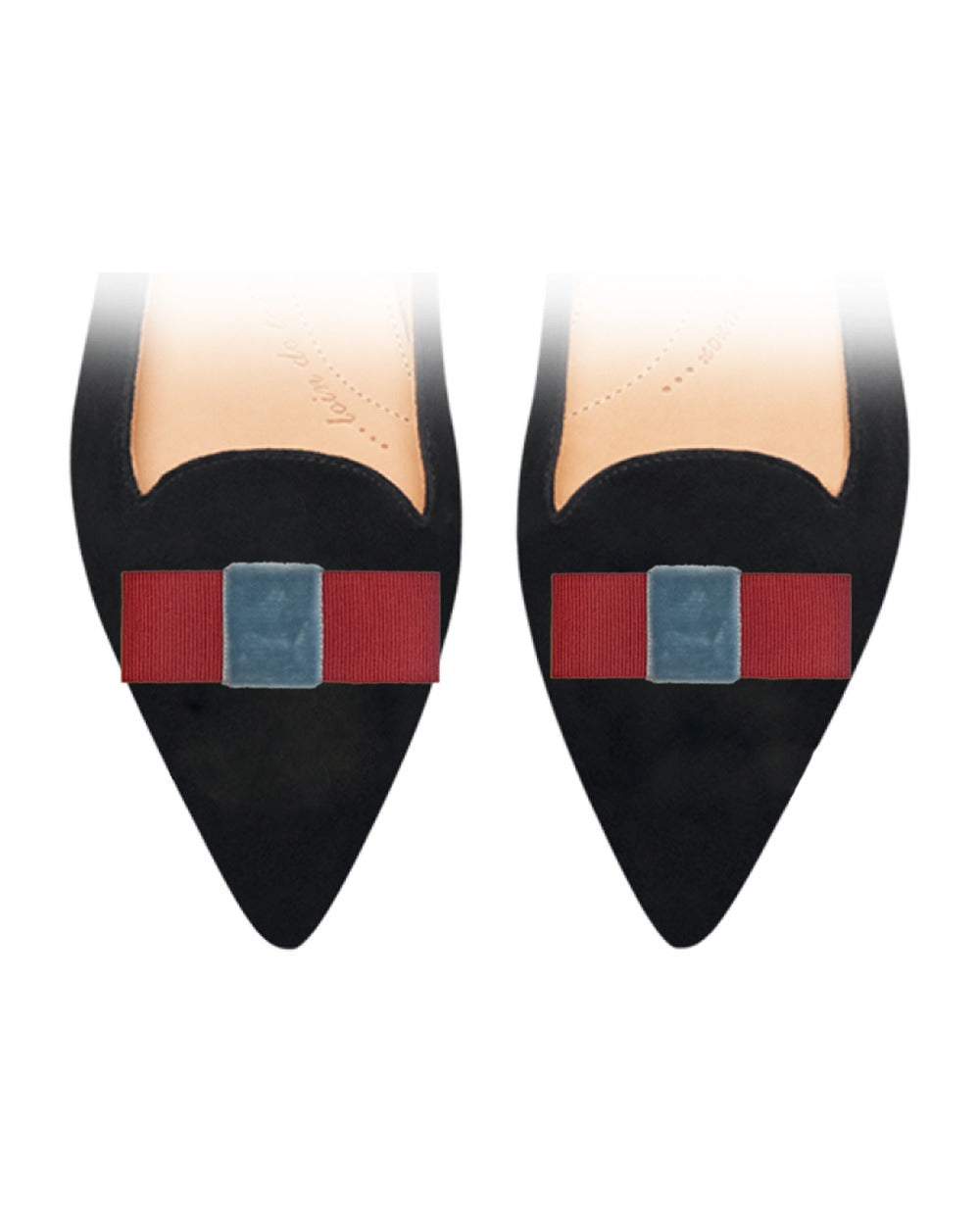 Mini Bow Bordeaux sur chaussure