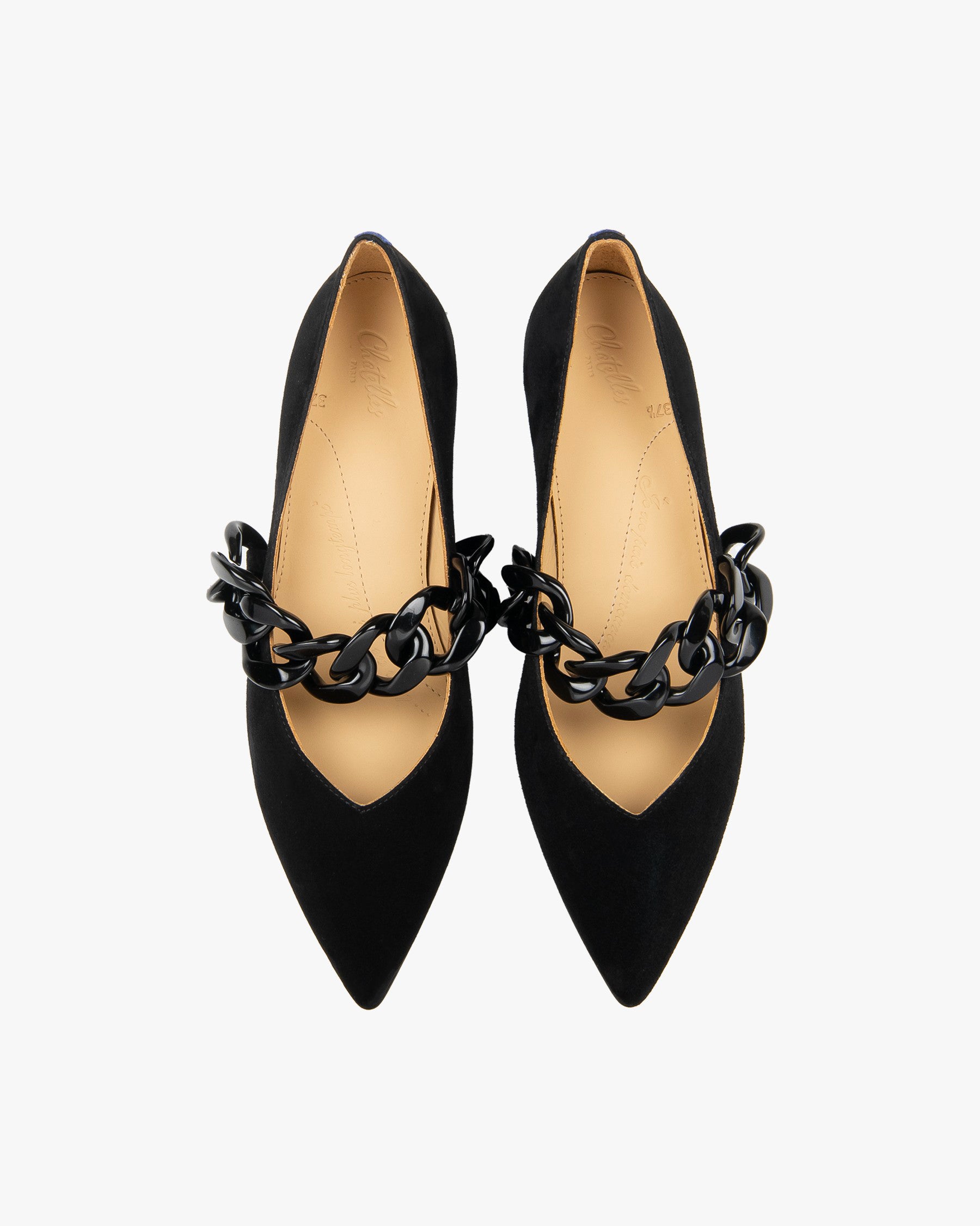 Amédée Chain Black Suede