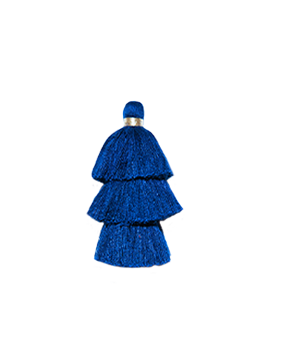 Triple Pompons Navy