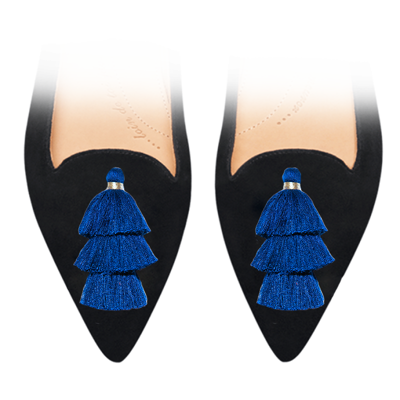 Triple Pompons Navy